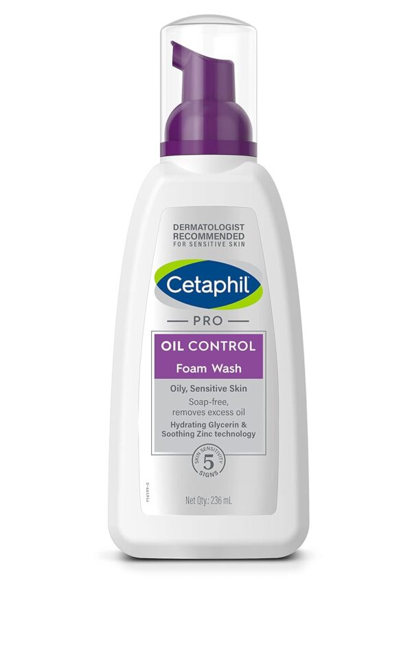 Cetaphil Pro Oil Control Foam Face Wash for Oily Sensitive Skin