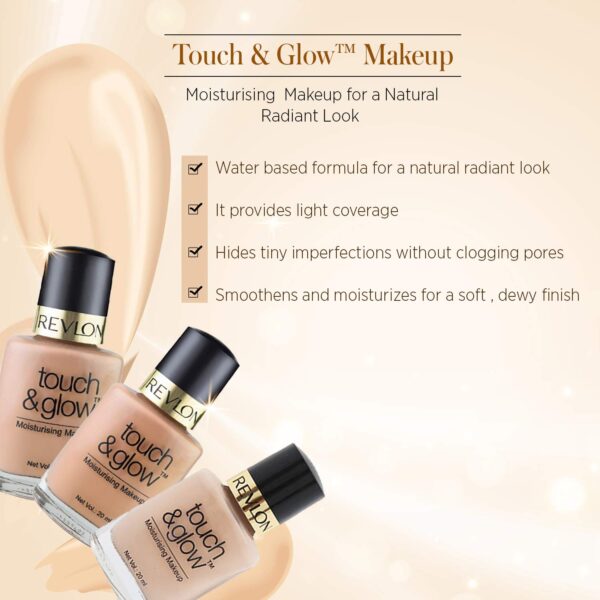 Revlon Touch & Glow Moisturising Makeup – A Radiant, Hydrated Glow for Every Skin Type - Image 4