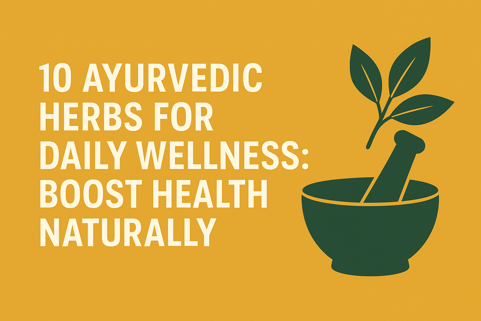 10 Ayurvedic Herbs for Daily Wellness: Boost Health Naturally