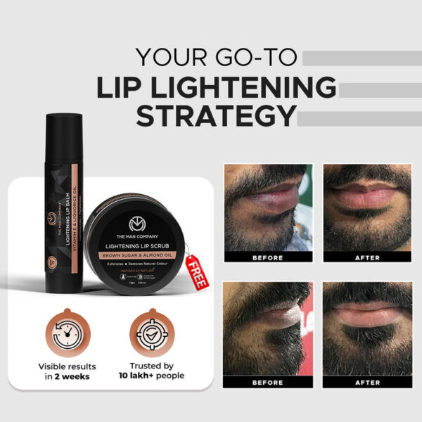 Lip Lightening Regime – The Man Company | Men Best Lip Care Product - Image 2