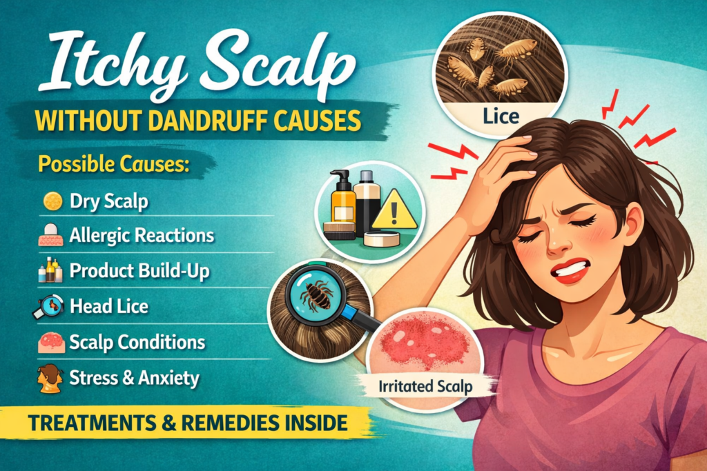 Itchy Scalp Without Dandruff Causes