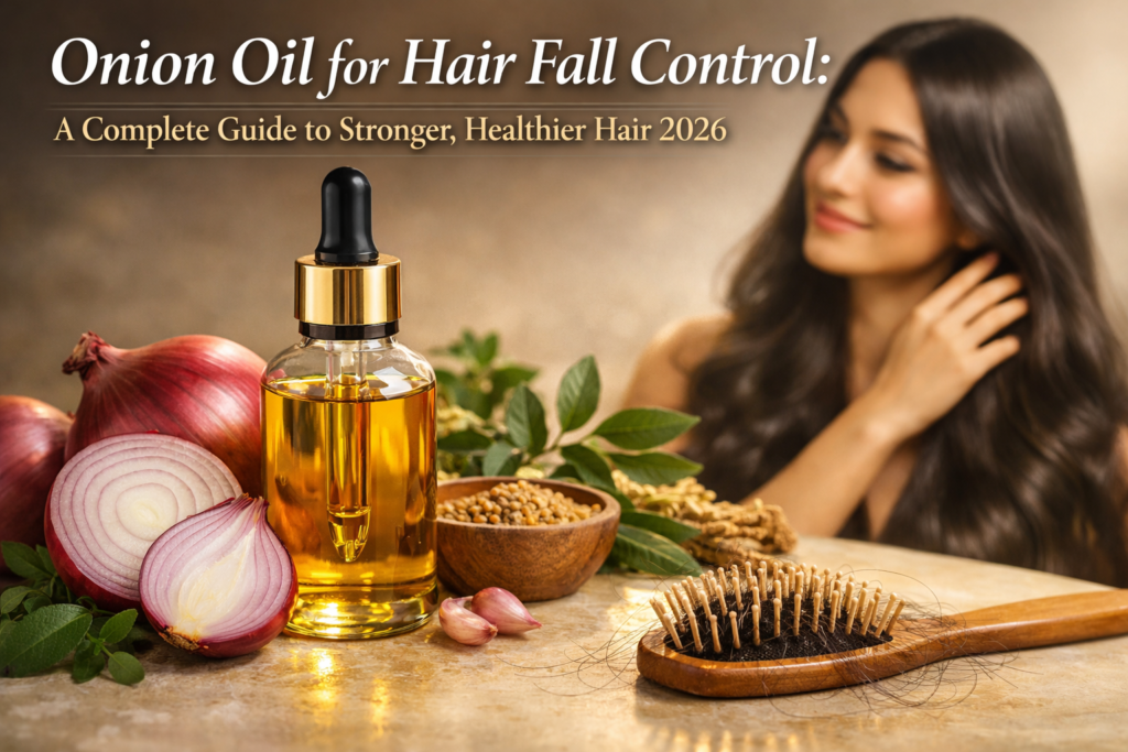 Onion Oil for Hair Fall Control