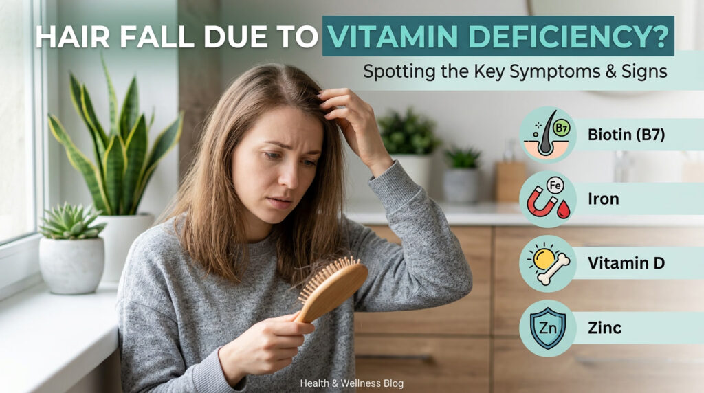 Hair Fall Due to Vitamin Deficiency Symptoms