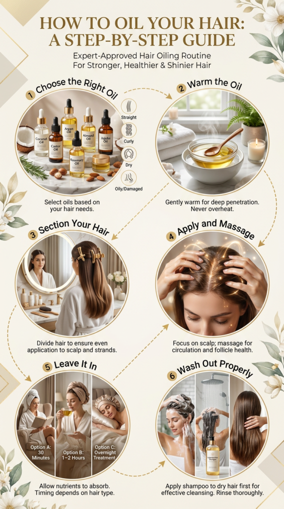 How to Oil Your Hair: A Step-by-Step Guide